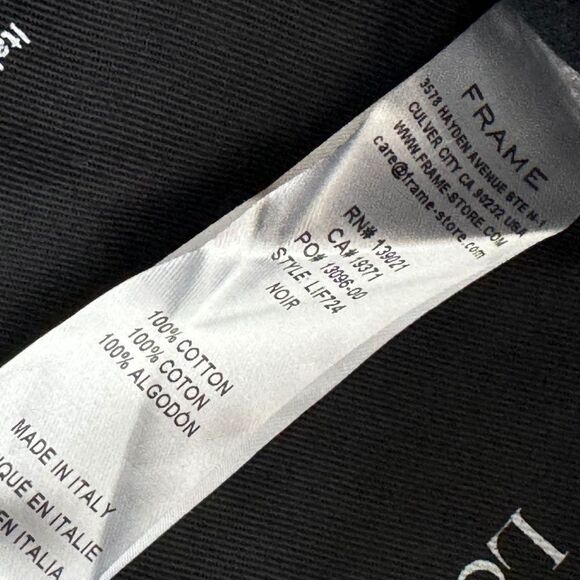 Frame Denim NWOT Le Italien High Rise Black Flare Jeans Sz 30 - Picture 10 of 11